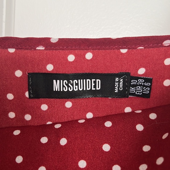 MISSGUIDED adjustable strap red summer dress - Picture 2 of 3